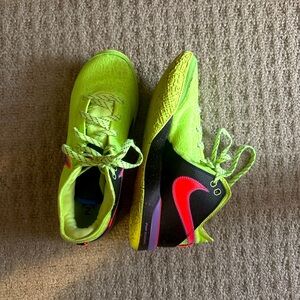 Men’s athletic green,purple,black shoes